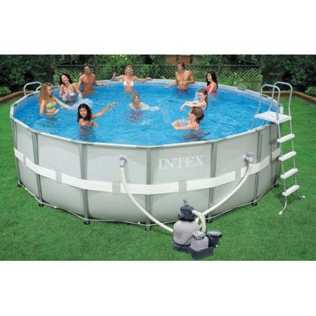 dier Verminderen verloving Intex 488 x 122 cm Ultra Frame Rond MET ZANDFILTER - Joy Sport B.V.