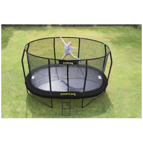 Temerity Ieder Anders Trampoline JumpPOD Ovaal 460x300x89cm BLACK